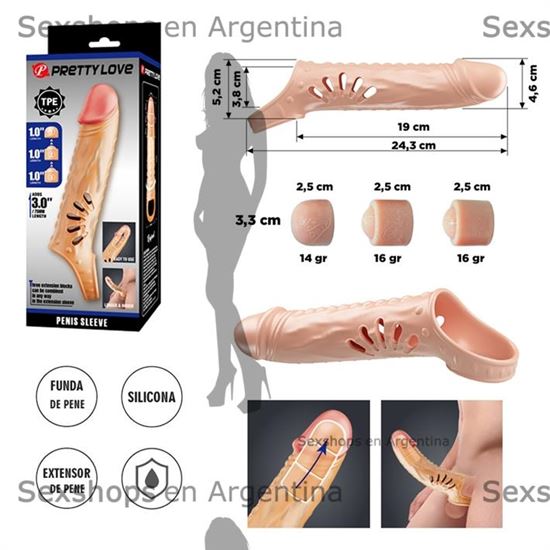 Extensor Premium Realista con 3 Tips Extensibles